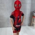 Spiderman phim hoạt hình trẻ em đồ bơi cậu bé nhỏ trung học lớn con nửa tay áo một mảnh boxer kem chống nắng đồ bơi với mũ bơi