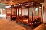 Laocoma Led Full -Solid деревянная крышка кровать двуспальная кровать сплошной деревянный кровать китайский антикварный кровать вязала 1,8 классическая кровать
