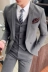 Bộ đồ vest nam ba mảnh mùa thu thanh niên kinh doanh tự trồng chú rể váy cưới đầm cỡ lớn phù hợp với nam - Suit phù hợp quần sooc nam Suit phù hợp