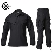 Cqb, уличный спортивный черный комплект для путешествий, штаны, снаряжение, длинный рукав
