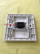 Аудио разъем 86型单hdmi面板插座一位hdmi高清直插对接免焊2.1墙插面板白色8k