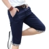 Playboy quần short nam mùa hè 7 điểm mùa hè mới của Hàn Quốc xu hướng cắt quần của nam giới phù hợp với quần âu 3/4 Jeans