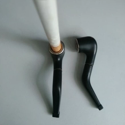 Небольшой пластиковый черный портативный маленький сигаретный сигарет/дымовая проволочная куряшка дым для дыма для дыма