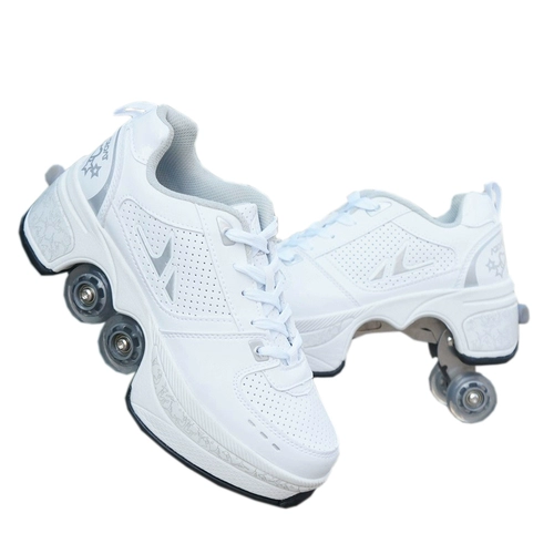 Agloat Transformed Shoes heale Skate Skate Обувь взрослые женские женские женские слайд -ботинки Douyin Four Wheels Stele Wheel Shoes