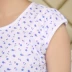 Hoa cúc thương hiệu bông cotton áo bà già không tay in ngắn tay trung niên nữ vest mùa hè bông áo phụ nữ Áo vest