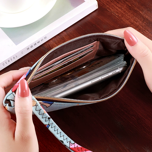 Бумажник, сумка через плечо, мультяшная длинная модная маленькая сумка клатч, коллекция 2023, в корейском стиле