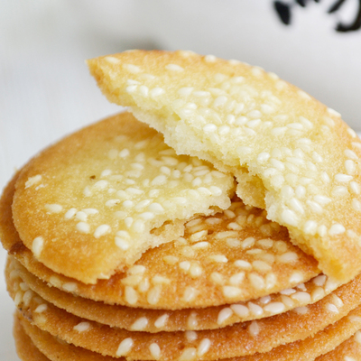 前3分钟五折# 芝麻薄饼188g*3盒