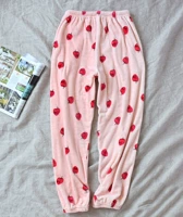 Бархатные розовые штаны для отдыха, клубника