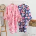 Phong cách Nhật Bản kimono anh đào thỏ đêm phục vụ tại nhà đồ ngủ áo choàng bằng vải bông gạc - Đêm đầm