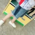 Trẻ em của quần cá tính quần short thời trang giản dị 2018 mùa hè mới nam bé bên khâu màu jeans quần áo sành điệu cho be gái Quần jean