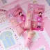 Pink Girl Heart Cartoon Dâu Son môi giữ ẩm Lip Balm Long Lasting Moisturising Lip Female Student Lip Balm - Son môi