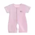 Bé ngắn tay jumpsuit cotton bé mùa hè quần áo ngủ quần áo 2 Cáp Nhĩ Tân 6 trẻ sơ sinh trẻ em 3 tháng 0-1 tuổi mùa hè Áo liền quần