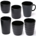 Chà đen Melamine Bộ đồ ăn Giả sứ Nhà hàng Nhựa Uống Cup Cup Cup Cup Cup Cup Cup Cup - Tách