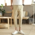 Hàn Quốc phiên bản của chín điểm lỏng nam quần cho chất béo chân ngắn xu hướng bê dày chất béo con Slim micro chất béo mặc mỏng shop quần áo nam Crop Jeans