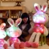 Xiaobai câu đố glow sẽ gọi thỏ con chó đồ chơi túi bunny đi bộ sang trọng vải đồ chơi thỏ điện gaubongonline Đồ chơi mềm