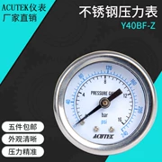 Đồng hồ đo áp suất trục ACUTEK Y40BF-Z 16bar ZG1/8 chất liệu 304 amoniac chịu nhiệt độ cao