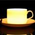 Cốc cà phê đặt đơn giản tinh khiết xương trắng tách cà phê china gốm cốc cà phê đồ dùng biểu tượng tùy chỉnh đặc biệt cung cấp Cà phê