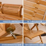 Бамбуковый кресло -стул Стул Канцелярия Lazy Back L -rabled Складное кресло для кровати дома один пляж повседневный отдых