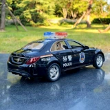 Mercedes Benz, bmw, warrior, полицейская машина, реалистичная модель автомобиля, игрушечная машина со светомузыкой, масштаб 1:32, полиция