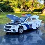 Mercedes Benz, bmw, warrior, полицейская машина, реалистичная модель автомобиля, игрушечная машина со светомузыкой, масштаб 1:32, полиция