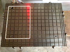 Присоска 加工中心用真空夹具真空吸盘300x400x30 碳钢 氮化加硬槽式