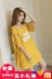 Mùa hè cô gái nightdress 13-year-old girl 16 junior học sinh trung học 12 con lớn 14 cotton phần mỏng 15 công chúa lỏng đồ ngủ Đêm đầm