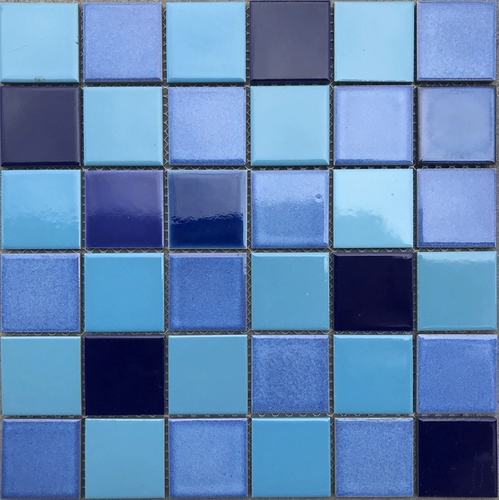 Бассейн, синяя мозаика