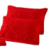 Vợ chồng gối bông bao gồm một cặp đỏ cao cấp gia tăng lớn phần dày hơn vài bằng một chiếc khăn gối lễ hội không phai - Khăn gối