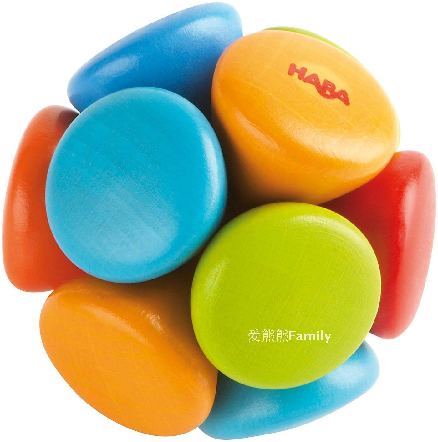 德国进口正品haba哈巴宝宝木头磨牙玩具手拿安全可啃咬摇铃现货