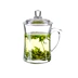 Cốc thủy tinh táo xanh có nắp đậy cốc trà nắp cốc với cốc thủy tinh nhà cốc trà xanh - Tách