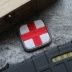 [5 包邮] Cross huy hiệu thêu Velcro chiến thuật y tế băng tay cứu trợ đầu tiên ba lô dán miếng dán đề can ủi quần áo Thẻ / Thẻ ma thuật