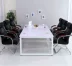 Bàn dài hội nghị bàn đơn giản hiện đại nội thất văn phòng sắt rèn nội thất văn phòng kết hợp khung thép bàn đàm phán đào tạo bàn ghế văn phòng giá rẻ Nội thất văn phòng