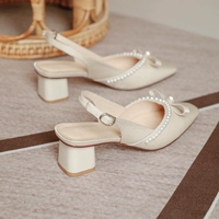 Сандалии, высокая обувь из жемчуга, 2021 года, для подружки невесты