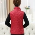 Áo vest nữ trung niên mùa xuân và mùa thu áo khoác mỏng cho phụ nữ trung niên vest vest 40-50 tuổi mẹ tải áo - Áo vest