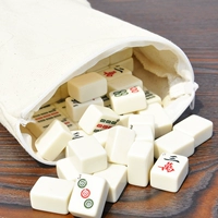 Mini Little Mahjong Family Mahjong 24 -миллиметровая проездная общежития развлечена рукой рукой со средней карточкой воробья, чтобы отправить скатерть