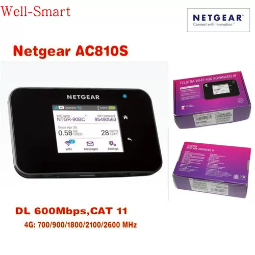 Netgear Aircard Ac810S 4G LTE 600M Беспроводной маршрутизатор.