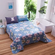 Bắc Âu IKEA cotton trải giường ba bộ bông đôi quilted dày chăn ga giường