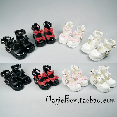 taobao agent 1/4 3 points BJD SD doll shoes 1/3 points of foreign ladies bow small leather shoes 4 colors