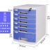 nhựa loại ngăn kéo A4 Desktop khóa hộp lưu trữ hộp lưu trữ tập tin tủ hồ sơ nội thất văn phòng nội các hoàn thiện Tủ hồ sơ