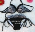 Áo kẻ sọc cổ điển 2018 Hàn Quốc chính hãng bikini chính hãng đồ bơi ba mảnh ngực nhỏ mảnh ngực tập hợp thép tấm - Bikinis quần tắm biển Bikinis