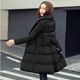 Chống mùa bông phụ nữ 2018 mùa đông mới Hàn Quốc thời trang dài xuống áo khoác bông trên đầu gối dày áo ấm Bông