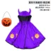 Halloween Trẻ Em Trang Phục Quỷ Sừng Áo Choàng Bé Trai Cos Phù Thủy Nhỏ Trang Phục Trang Phục Trang Phục 