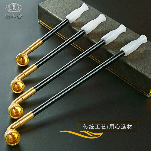 Мужская традиционная сухой дымовой мешок горшок старой в стиле чистого медного агата сигареты с твердым деревом сигарет сигарет сигарета