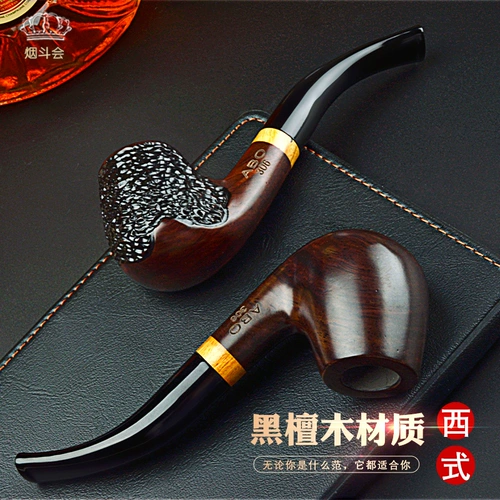 Мундштук ручной работы, старомодная портативная курительная трубка из сандалового дерева