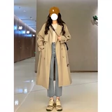Осенний плащ, куртка, длинное японское пальто для отдыха, 2024 года, подходит для подростков, средней длины