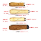 Специальная высококачественная деревянная ручка для ножа прочная, коррозия -резистентная деревянная ручка северного дерева