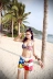 Kỳ nghỉ bên bờ biển của cặp đôi đồ bơi Hàn Quốc ngực nhỏ tụ tập bikini hai mảnh áo tắm nước nóng mùa xuân quần nhanh khô