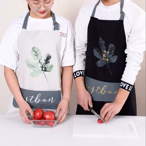 Скандинавский хлопковый фартук, ткань, кофейный нагрудник для домашнего использования, юбка в складку для работы