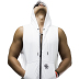 BD hươu cửa thể thao không tay dây kéo hoodie deer head thêu vest trắng áo khoác nam hươu buổi sáng hui quần áo tập thể dục mỏng áo khoác nỉ lining Áo thể thao