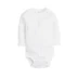 Bé tinh khiết tam giác màu trắng dài tay hafu cotton trẻ sơ sinh túi rắm phù hợp với ngắn tay jumpsuit vest romper